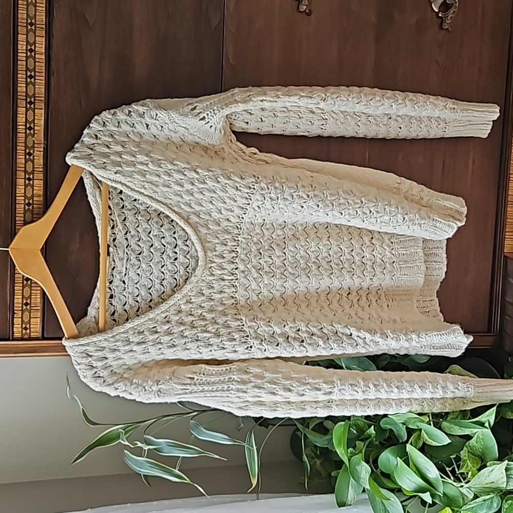 Free People Cream Sweater